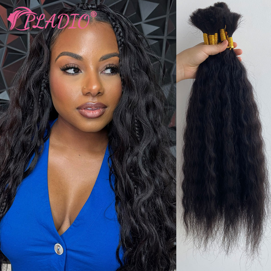 Water Wave Bulk Human Hair For Braiding - Extensions de cheveux humains en vrac