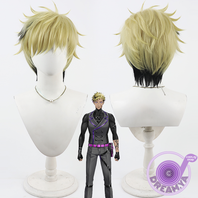 Synthetic Wigs - Vantacrow Bringer Cosplay perruque Vtuber jaune