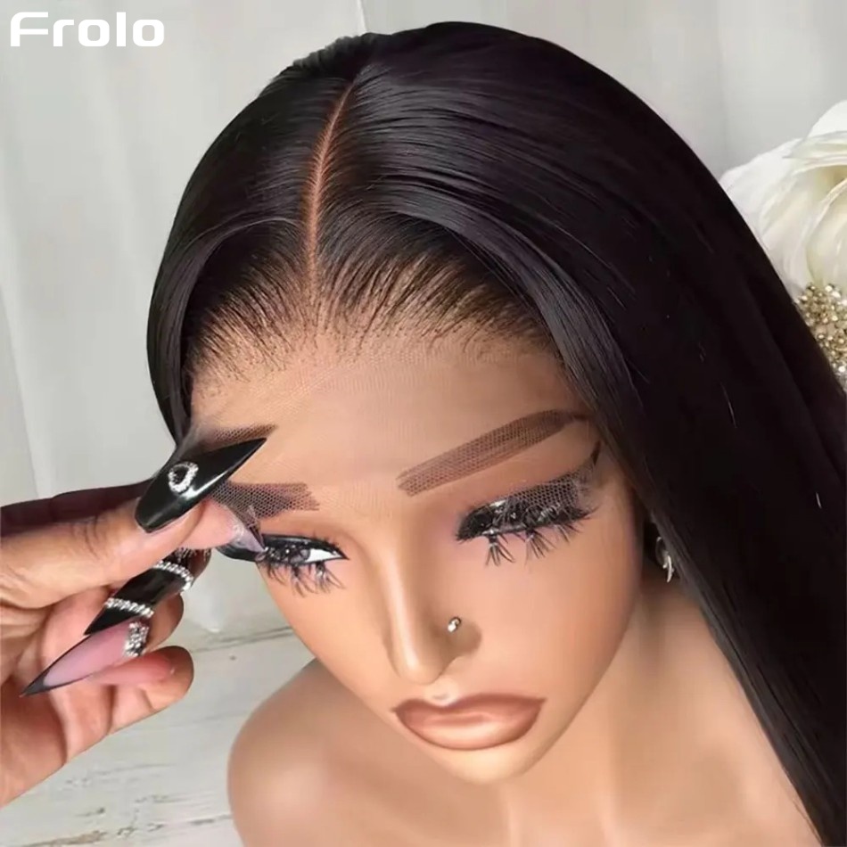 Lace Front Wigs - Perruques de cheveux humains lisses sans
