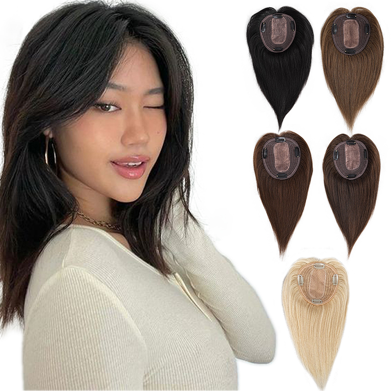 Seamless Clip In Hair Extensions Human Hair - 10 pouces 100% cheveux humains 13X12cm