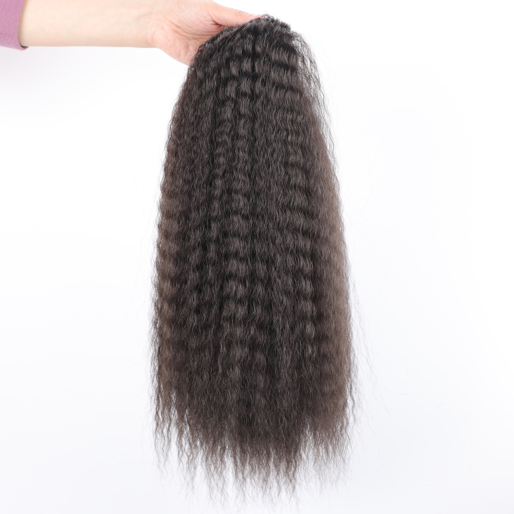 Faux cordon synthétique queue  - Drawstring Afro Curly Puff Ponytail avis et prix