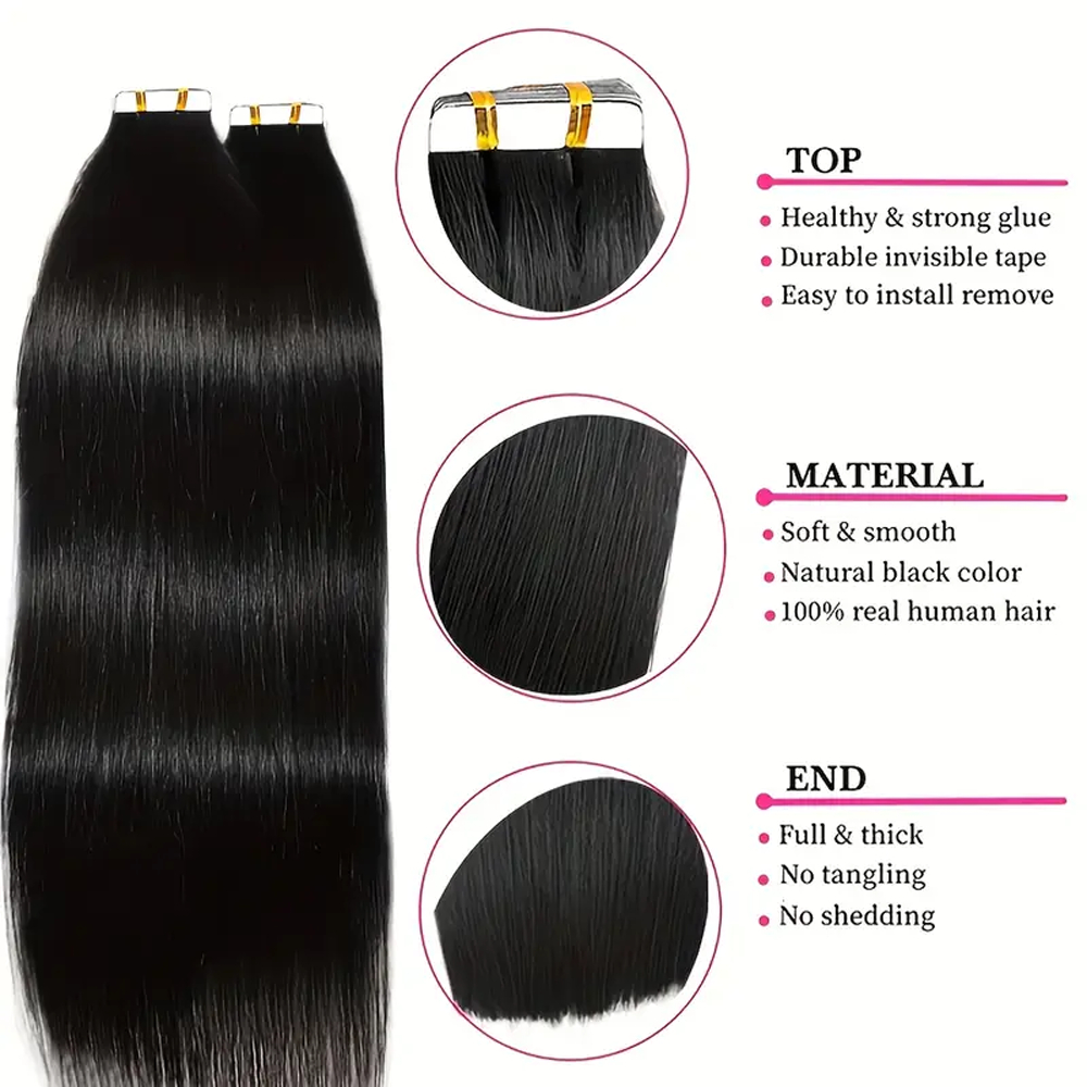 Bande dans les Extensions de c - Invisible Tape In Extensions Real Hair avis et prix