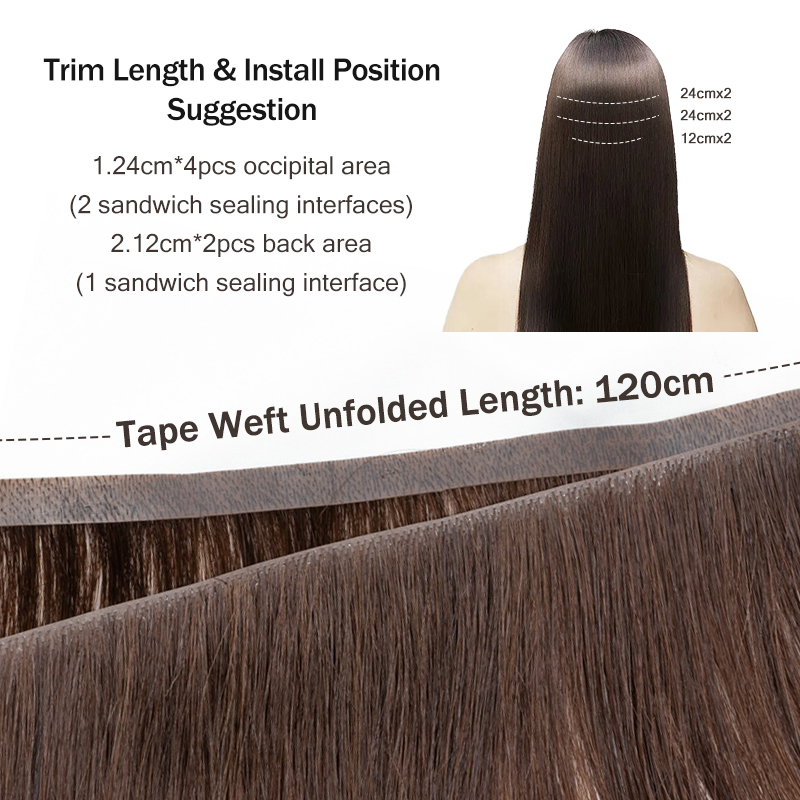 Bundles de cheveux humains de  - Invisible Tape In Extensions Real Hair avis et prix