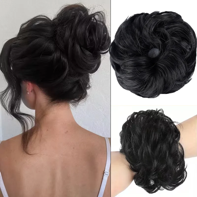 Chignon ondulé et bouclé éléga - Claw Clip Messy Bun Hair Piece avis et prix