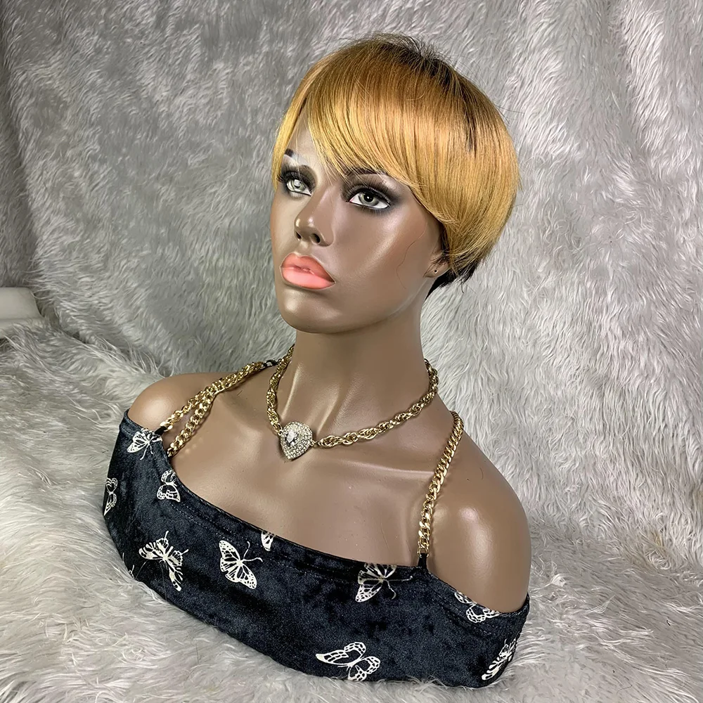Perruque Brésilienne Naturelle - Short Pixie Cut Wig Human Hair Cheap avis et prix