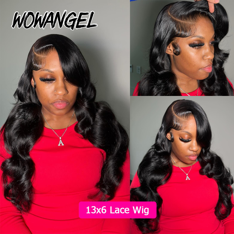 Wow Angel vague de corps noir  - Hd Lace Frontal Wig Human Hair Pre Plucked avis et prix
