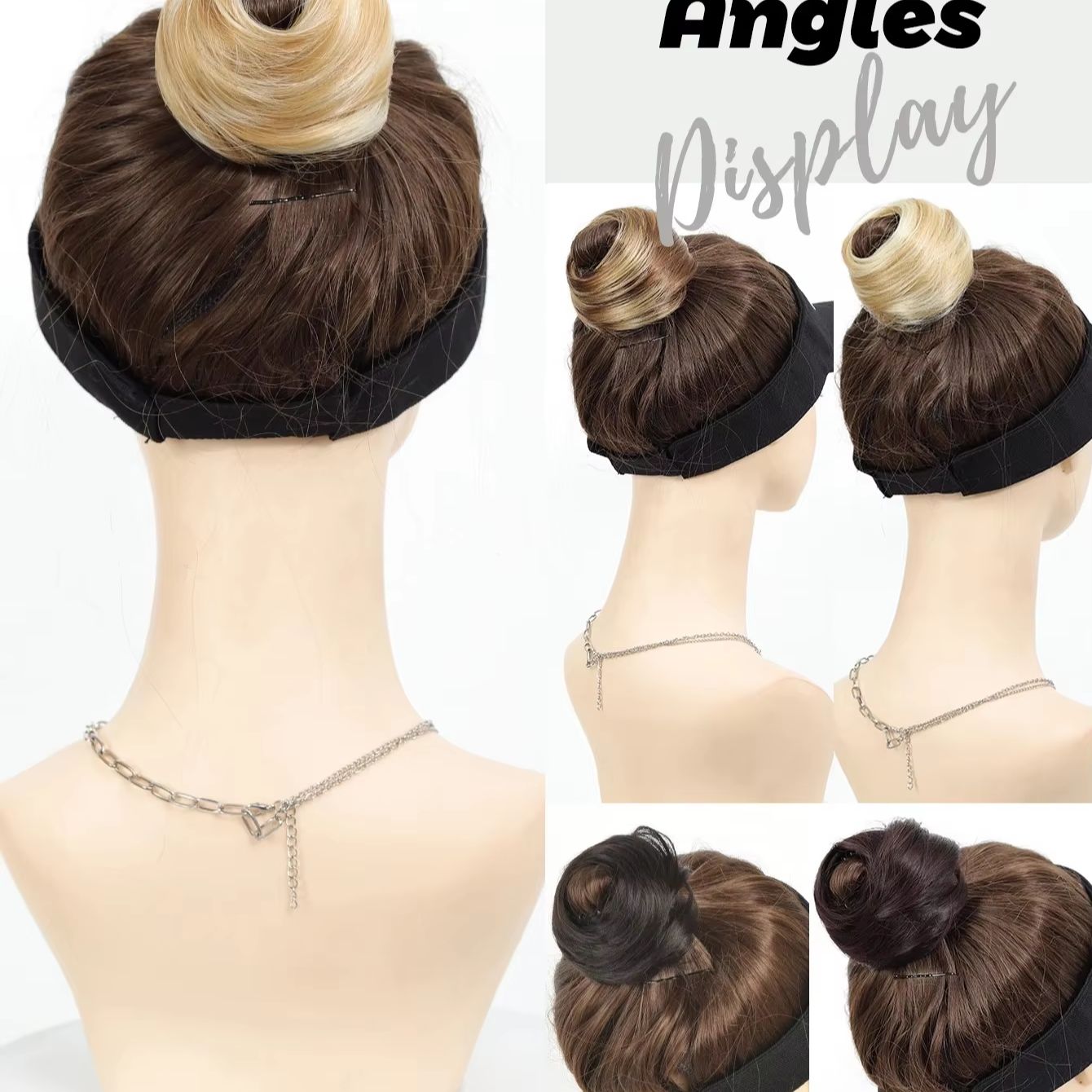 Pince à cheveux synthétique mi - Claw Clip Messy Bun Hair Piece avis et prix